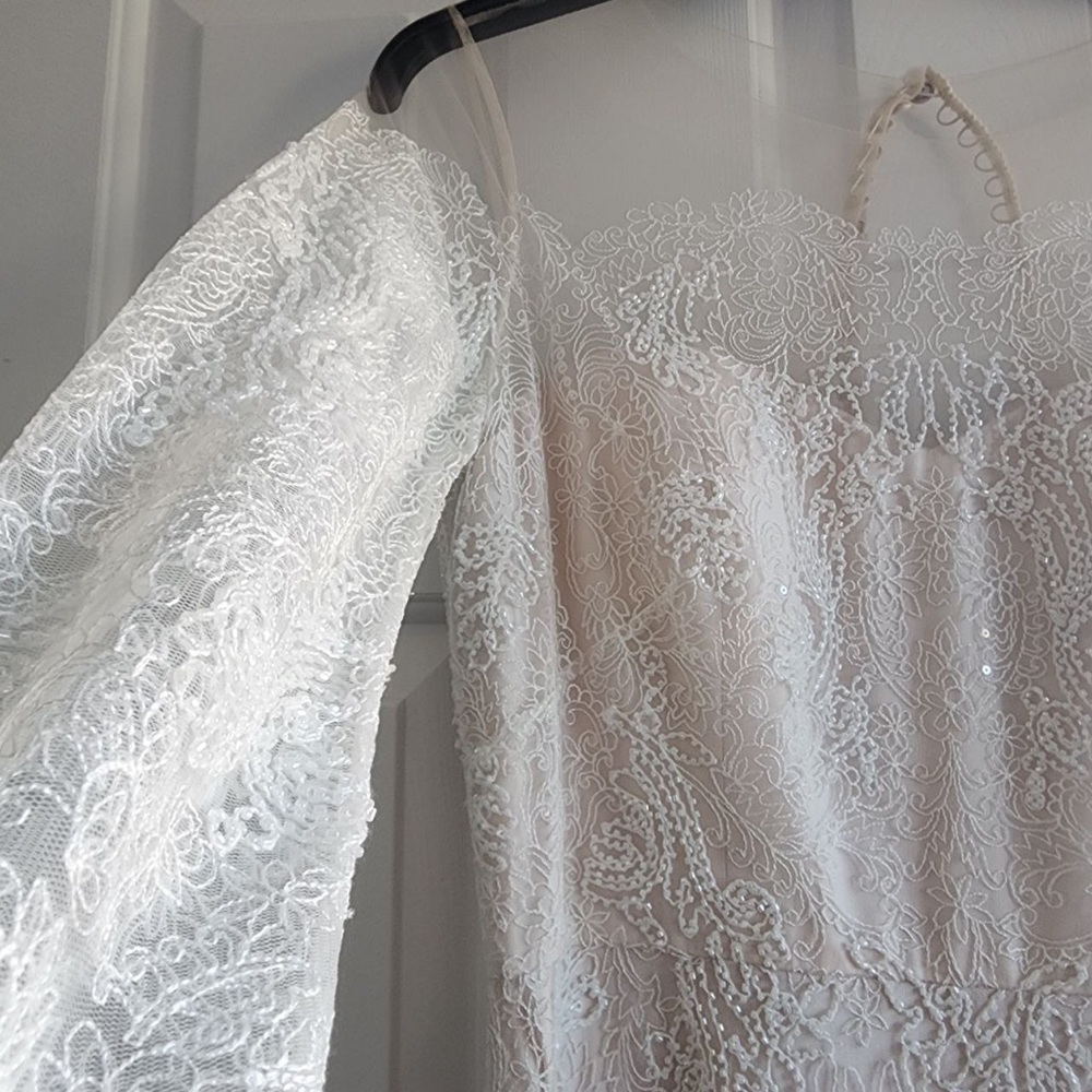 NEW BHLDN JENNY YOO CANDELA LACE WEDDING DRESS GOWN - Picture 7 of 13